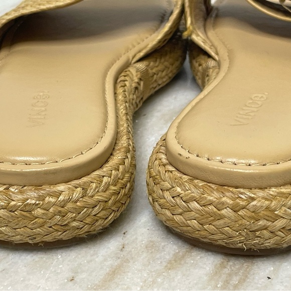 Vince sandals raffia slide mule sz 6 Natural Woven - Picture 4 of 7